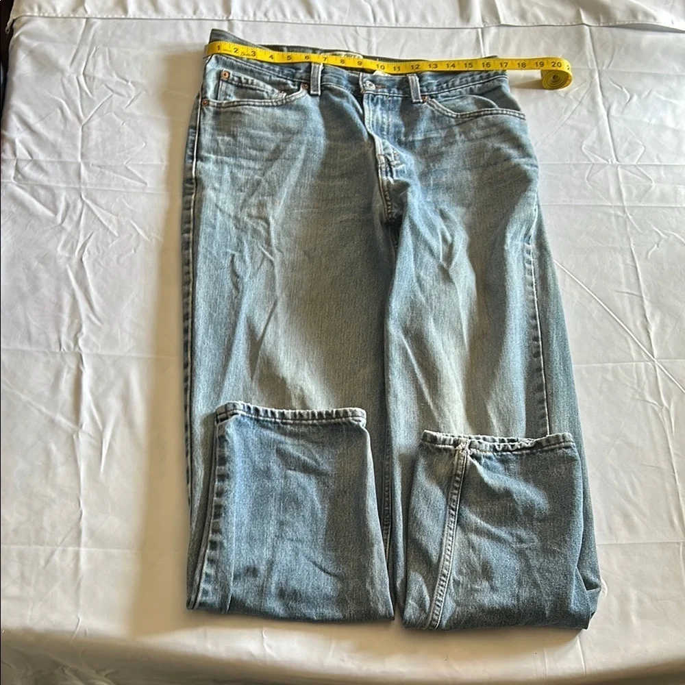 Levi's Blue Relaxed Fit Jeans with Distressed Details